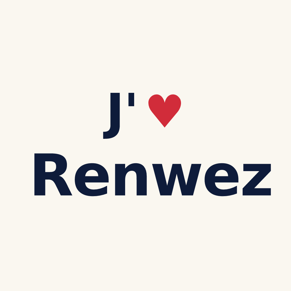 Tasse personnalisée Renwez — design J'aime Renwez