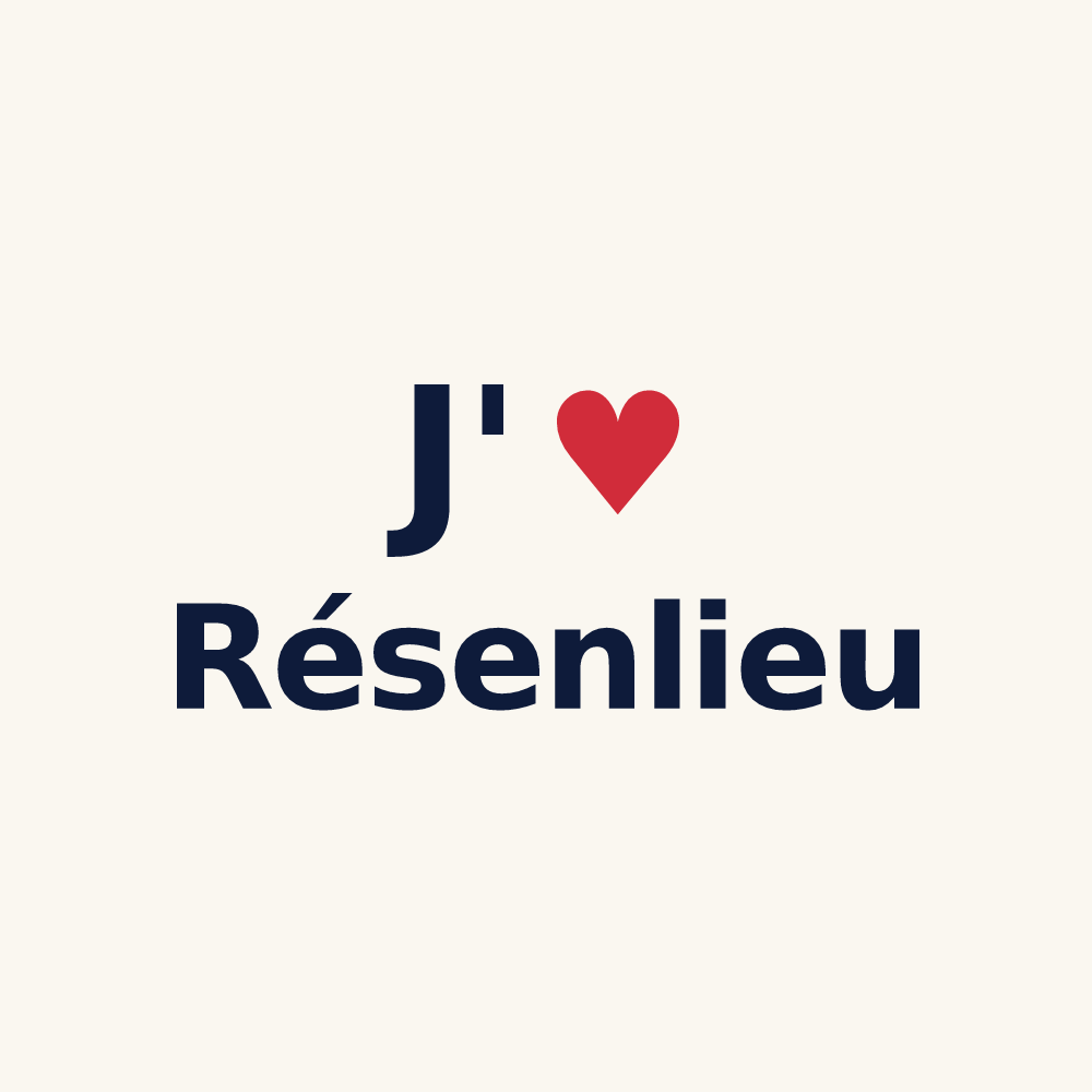 Tasse personnalisée Résenlieu — design J'aime Résenlieu