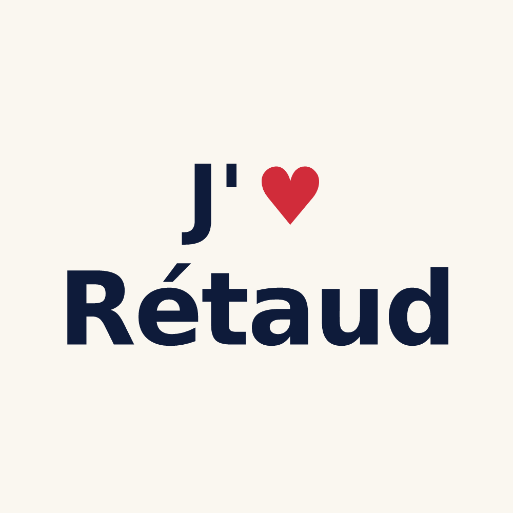 Tasse personnalisée Rétaud — design J'aime Rétaud