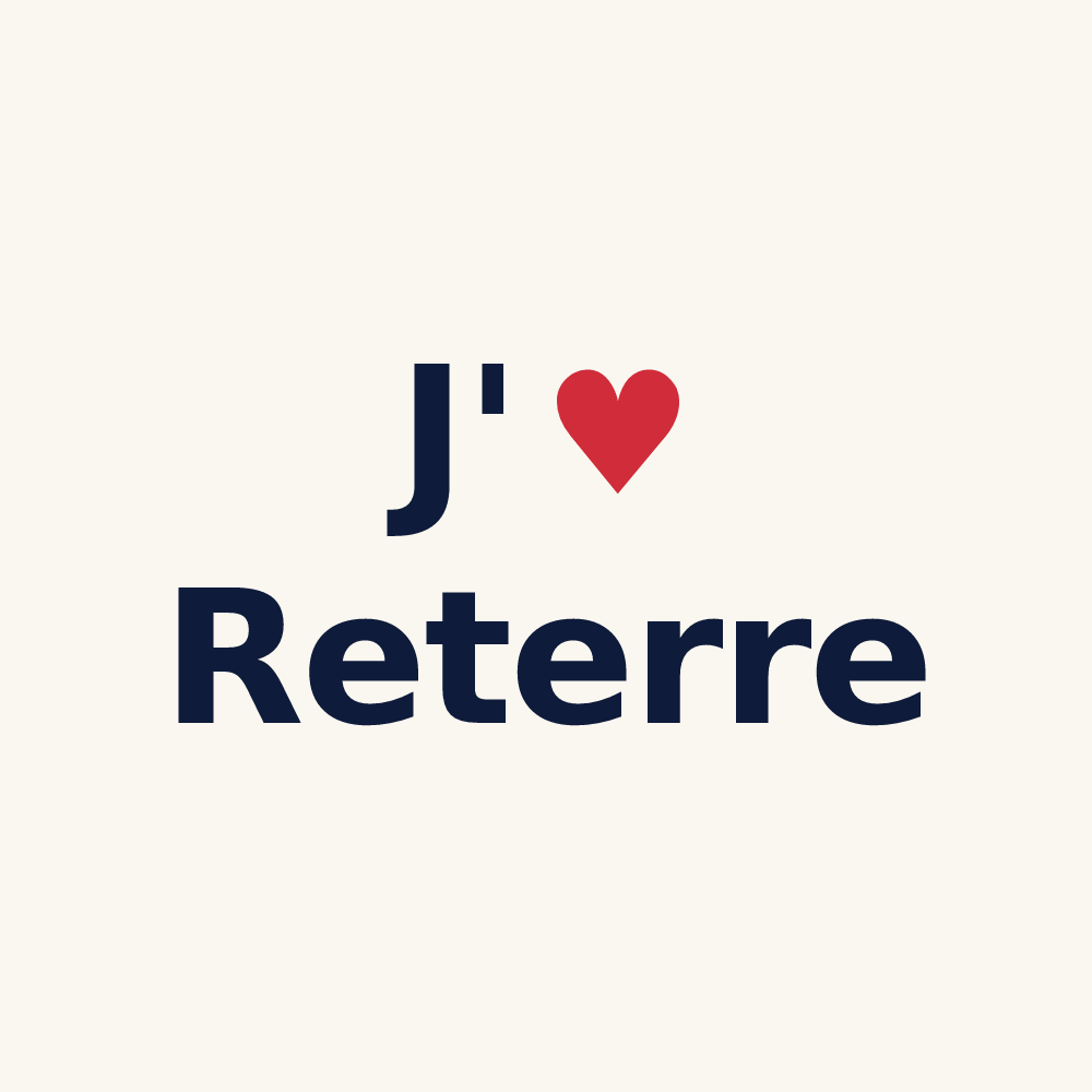 Tasse personnalisée Reterre — design J'aime Reterre