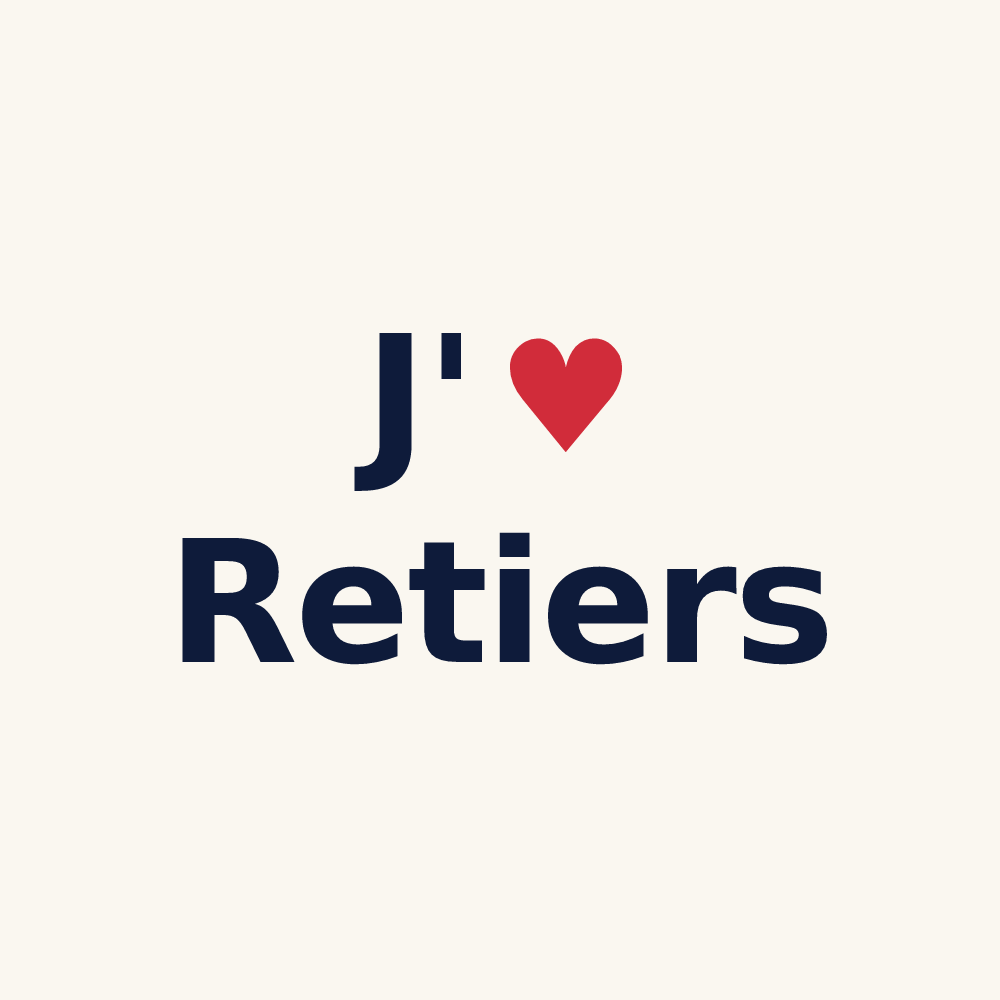 Tasse personnalisée Retiers — design J'aime Retiers