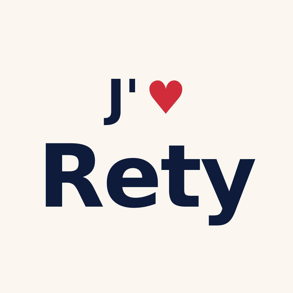 Tasse personnalisée Rety — design « J'aime Rety » imprimé sur la tasse