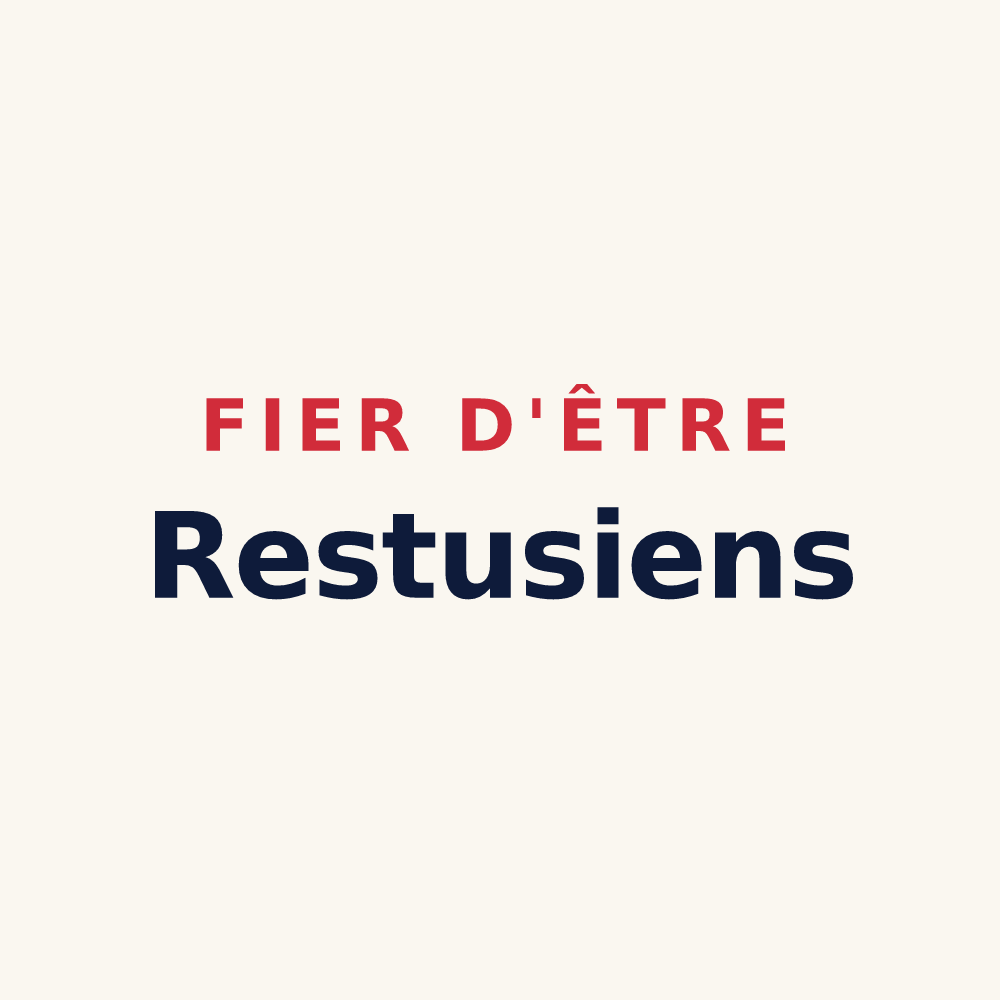 Tasse « Fier d'être Restusiens » — design pour Rety