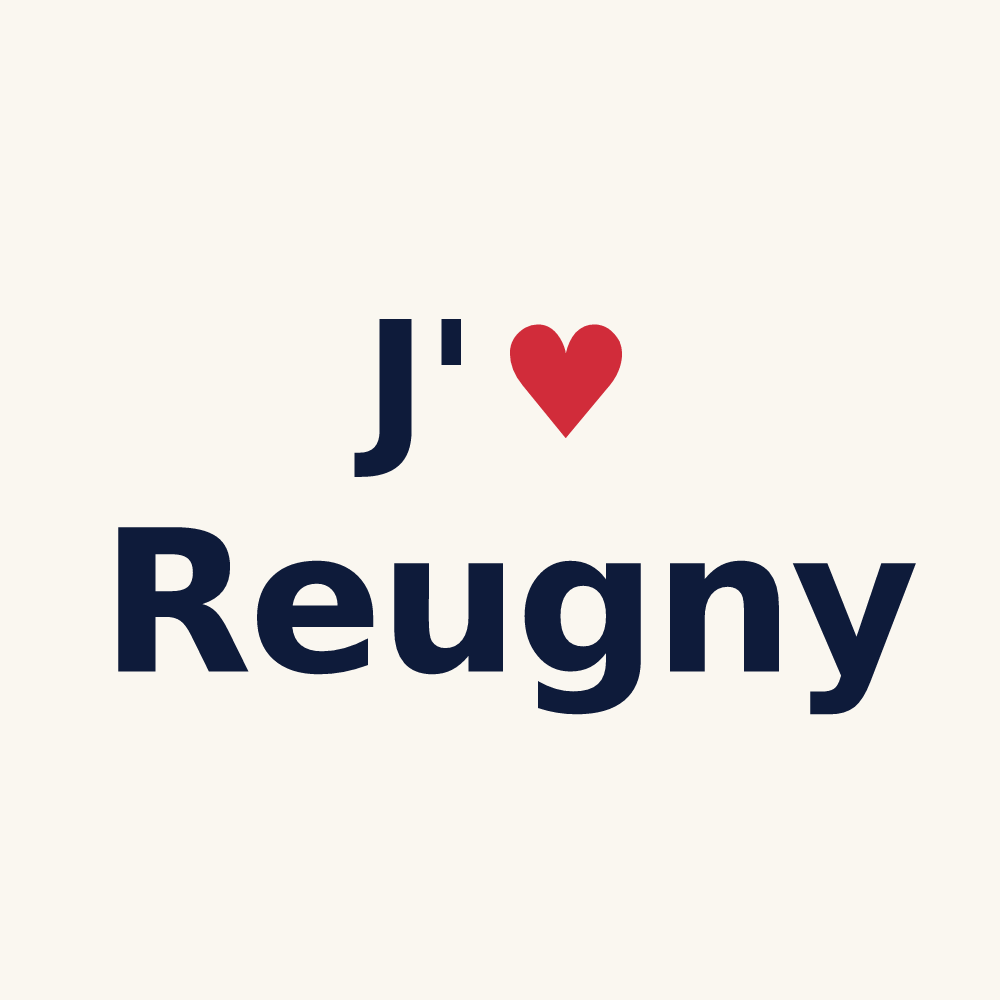 Tasse personnalisée Reugny — design J'aime Reugny