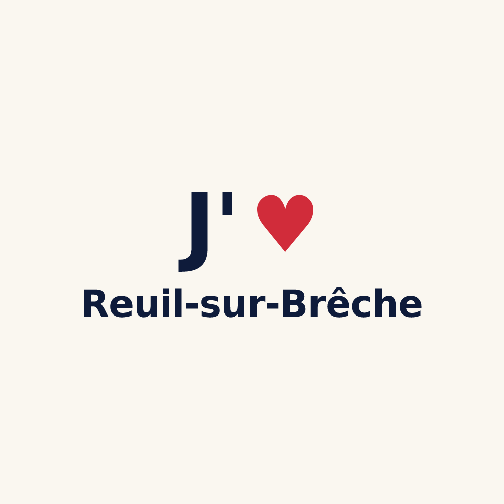 Tasse personnalisée Reuil-sur-Brêche — design J'aime Reuil-sur-Brêche