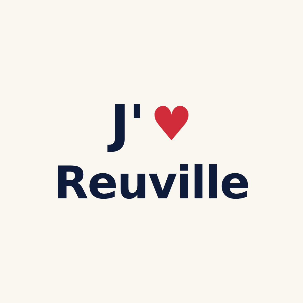 Tasse personnalisée Reuville — design J'aime Reuville