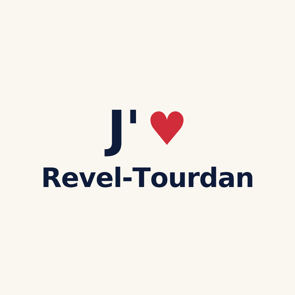 Tasse personnalisée Revel-Tourdan — design J'aime Revel-Tourdan