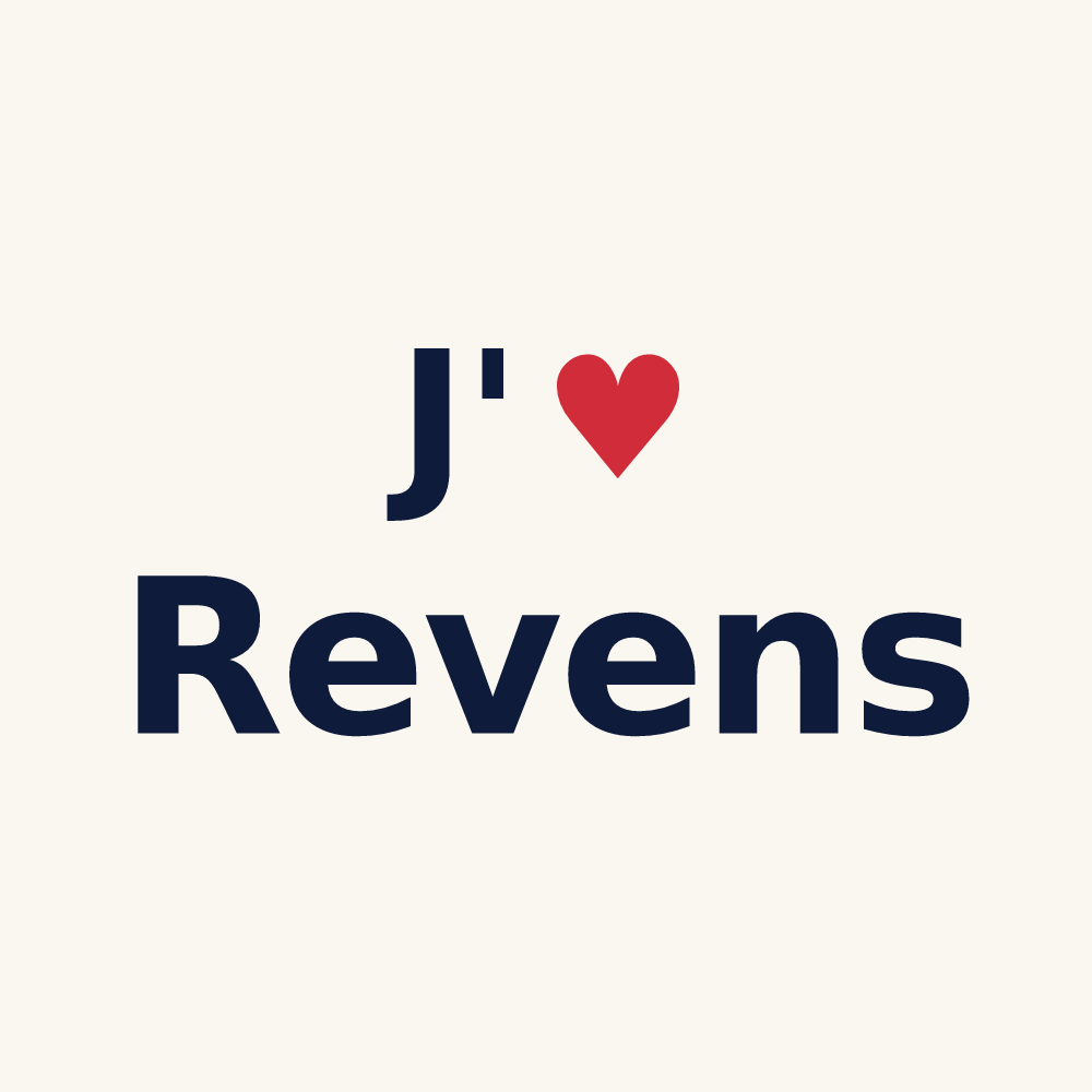 Tasse personnalisée Revens — design J'aime Revens