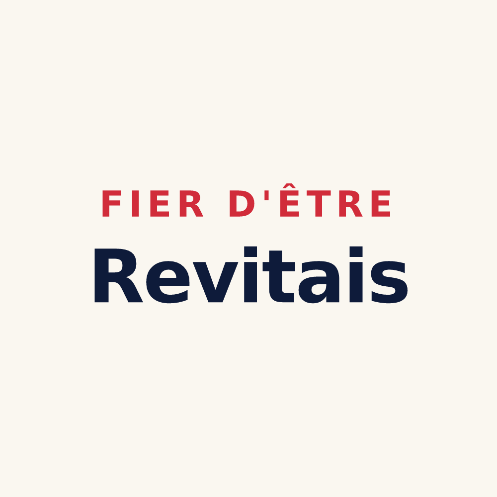 Tasse « Fier d'être Revitais » — design pour Reviers