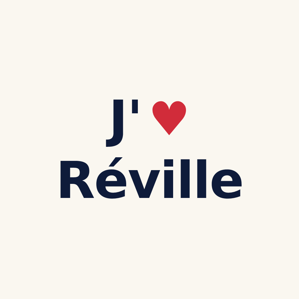 Tasse personnalisée Réville — design J'aime Réville