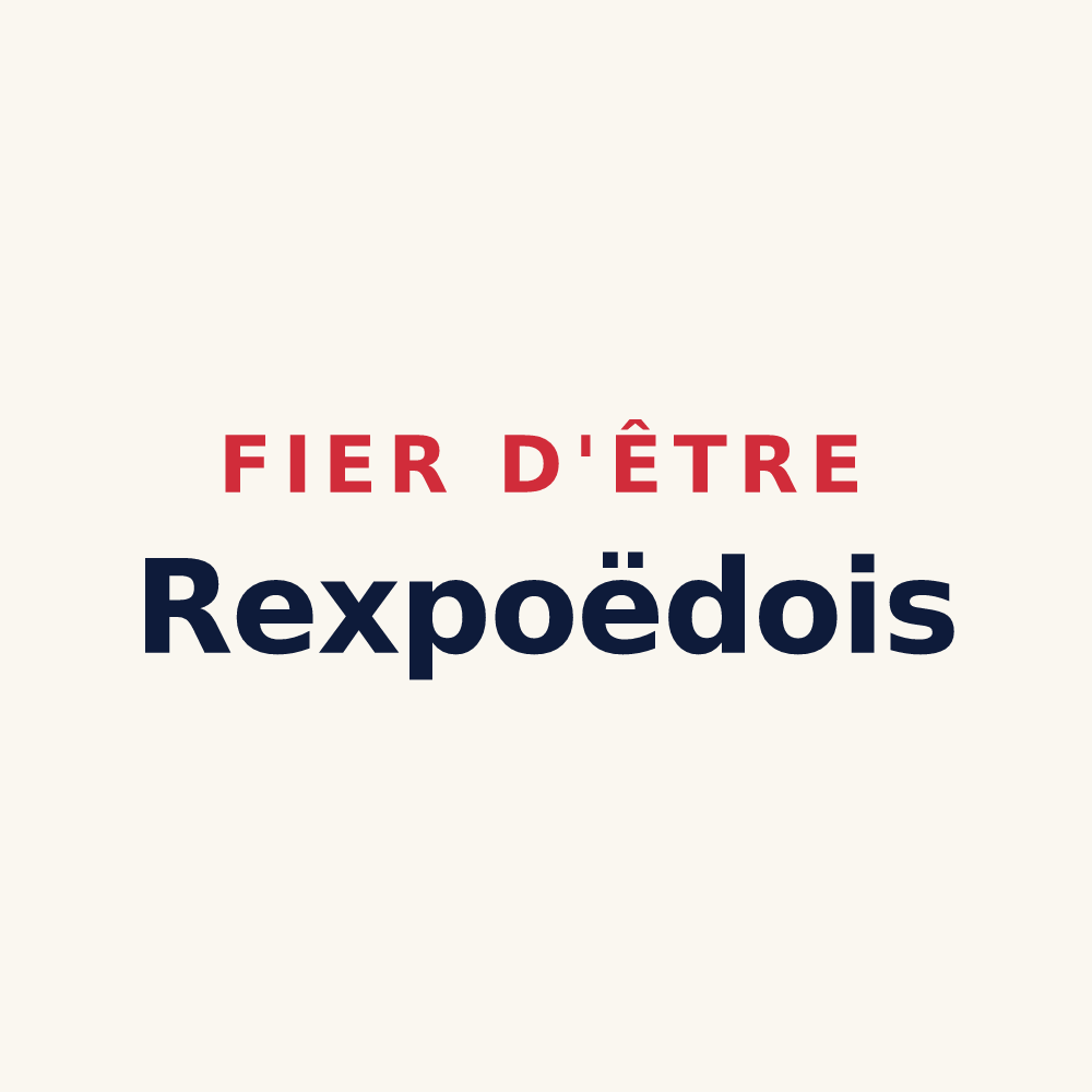 Tasse « Fier d'être Rexpoëdois » — design pour Rexpoëde
