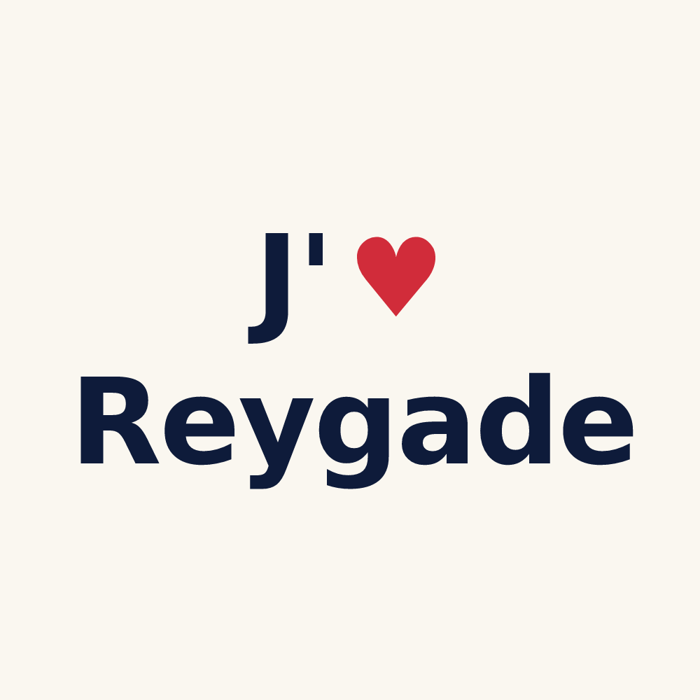 Tasse personnalisée Reygade — design J'aime Reygade