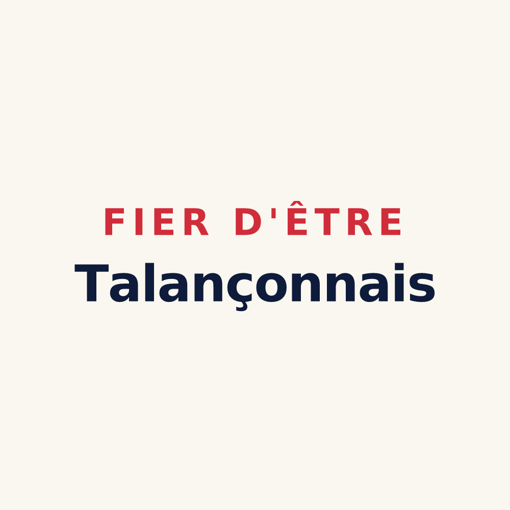 Tasse « Fier d'être Talançonnais » — design pour Reyrieux