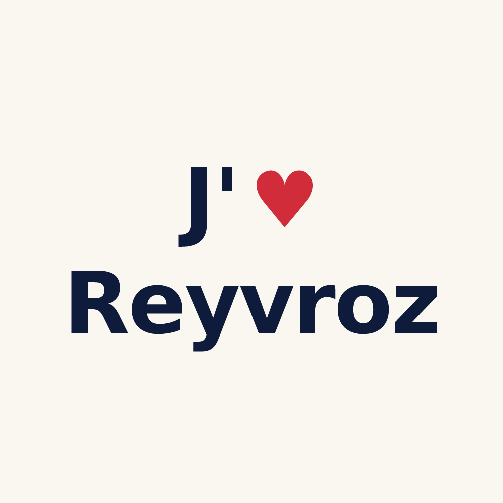 Tasse personnalisée Reyvroz — design J'aime Reyvroz