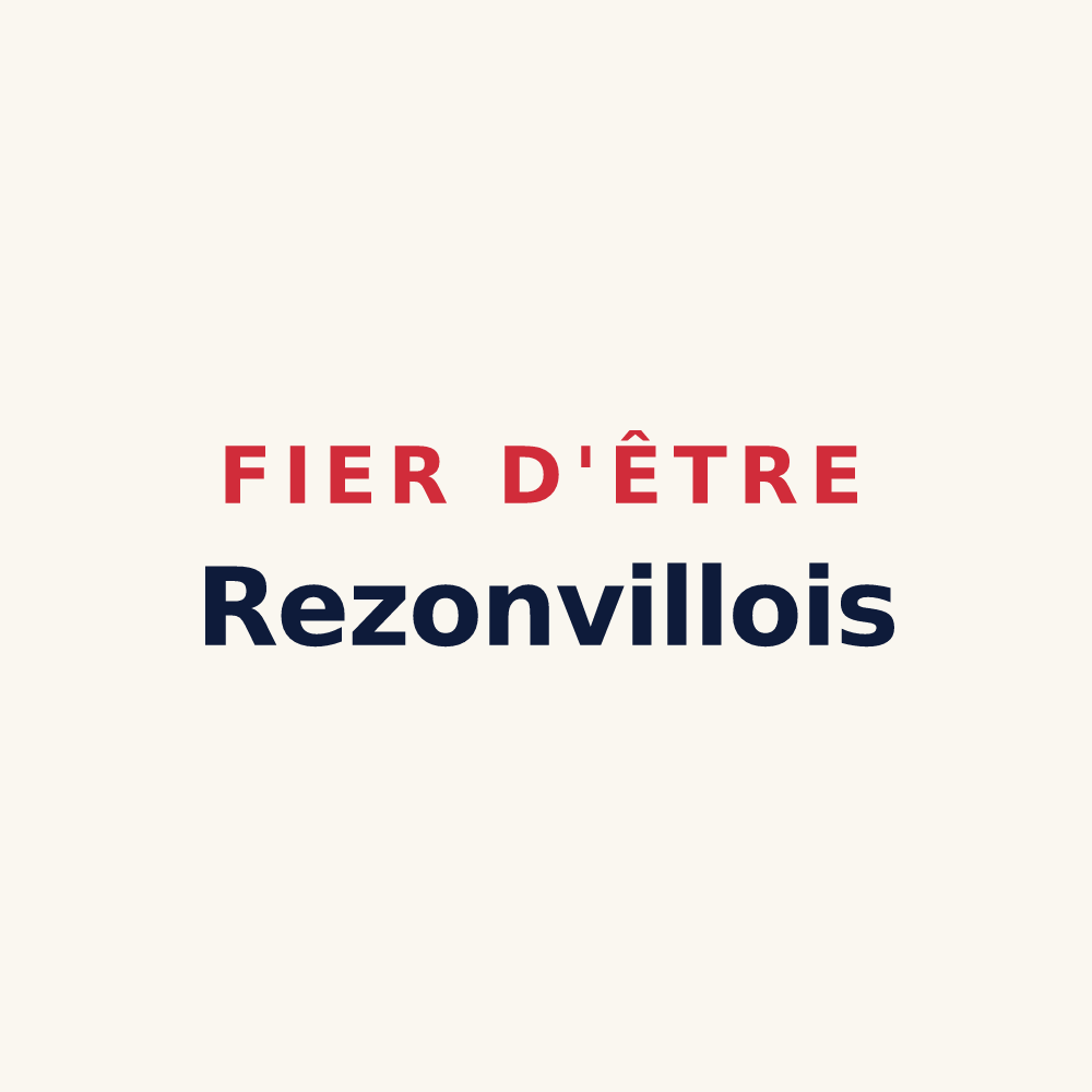 Tasse « Fier d'être Rezonvillois » — design pour Rezonville-Vionville