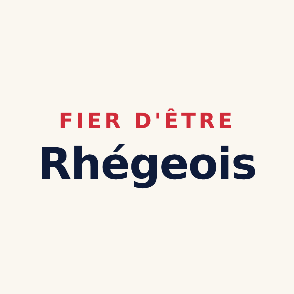 Tasse « Fier d'être Rhégeois » — design pour Rhèges