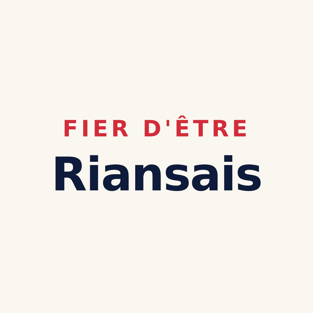 Tasse « Fier d'être Riansais » — design pour Rians