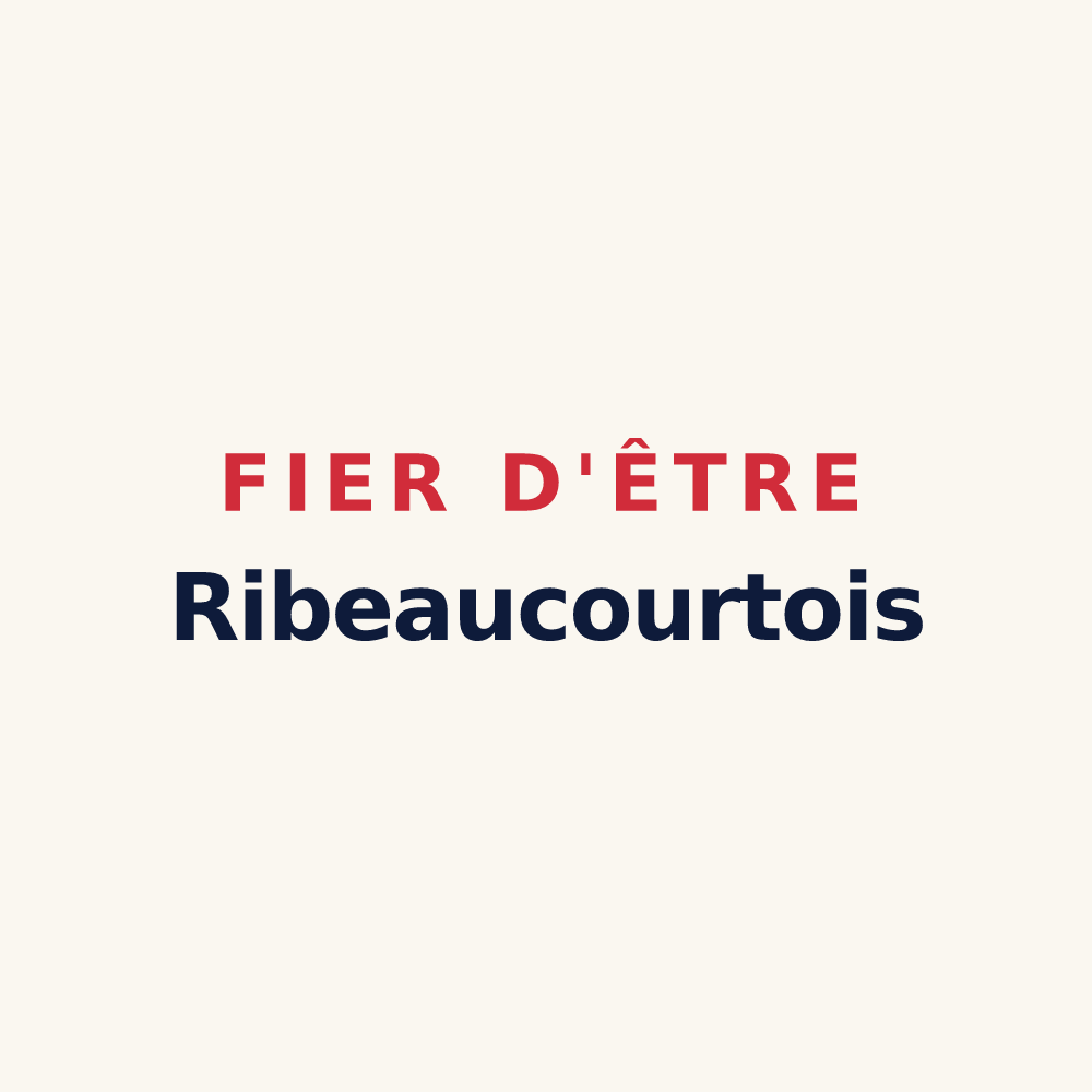 Tasse « Fier d'être Ribeaucourtois » — design pour Ribeaucourt