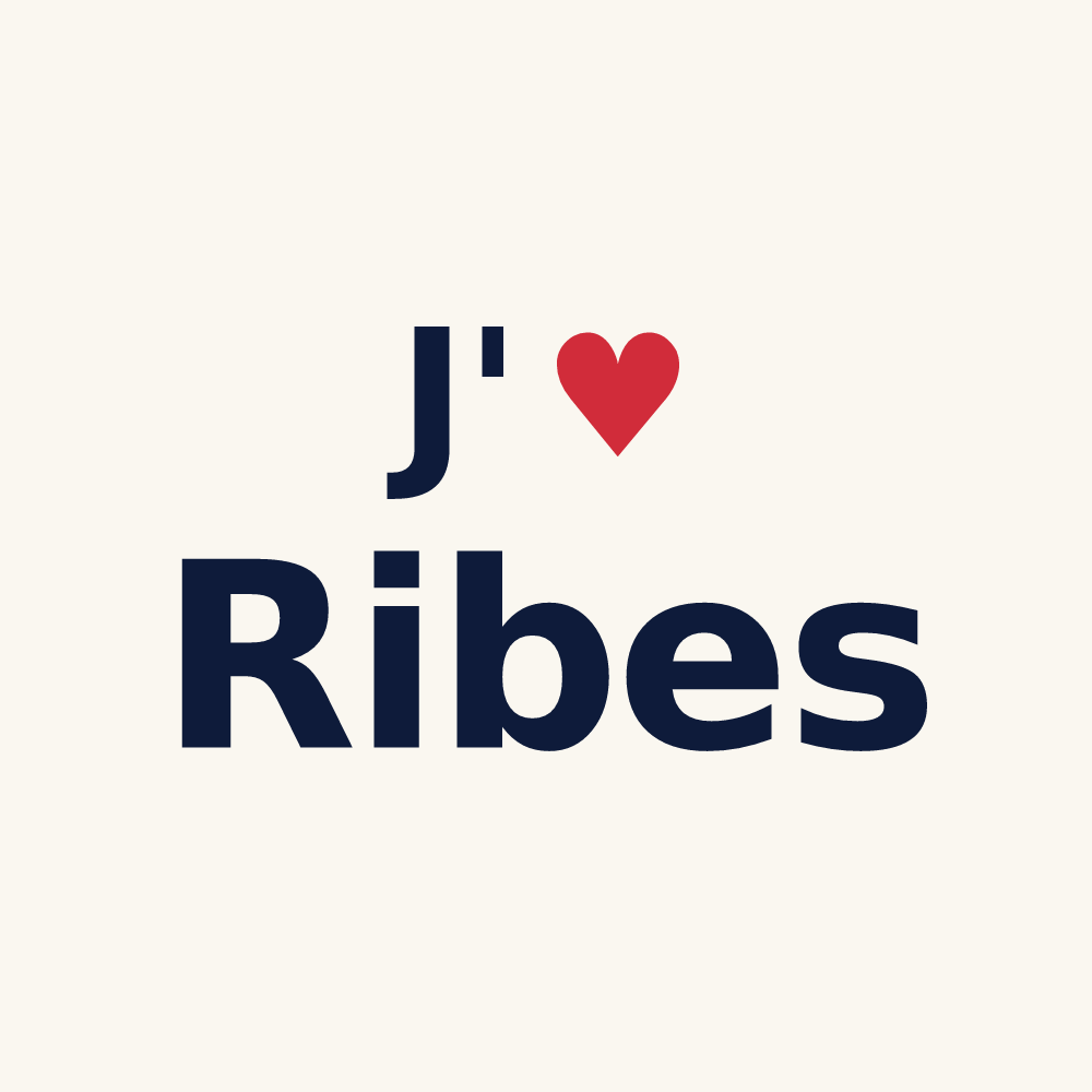 Tasse personnalisée Ribes — design J'aime Ribes