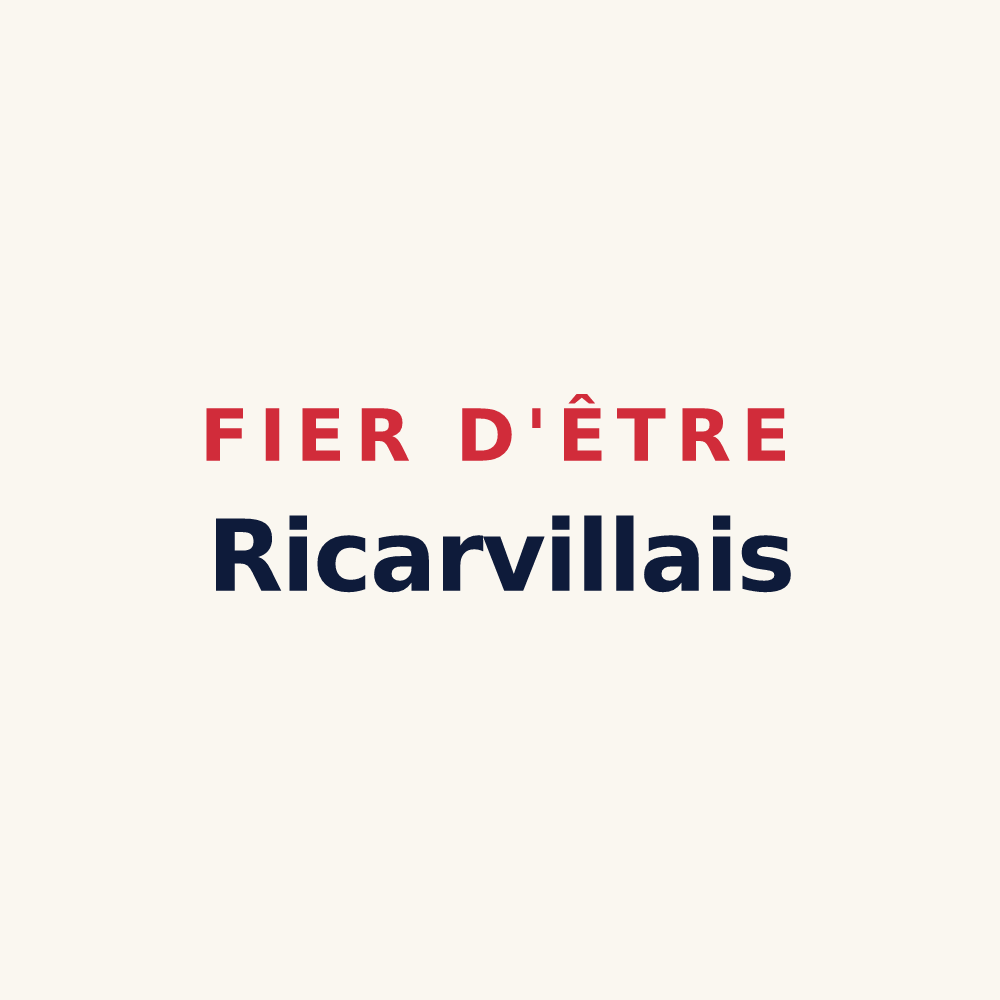 Tasse « Fier d'être Ricarvillais » — design pour Ricarville-du-Val