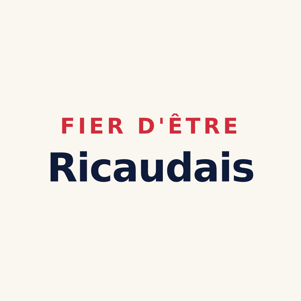 Tasse « Fier d'être Ricaudais » — design pour Ricaud