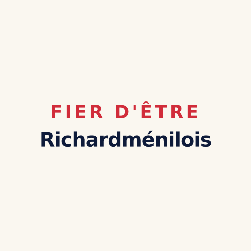 Tasse « Fier d'être Richardménilois » — design pour Richardménil