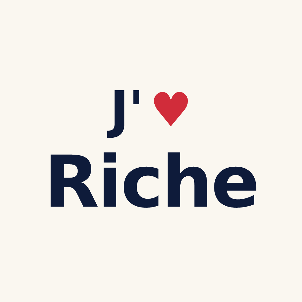 Tasse personnalisée Riche — design J'aime Riche