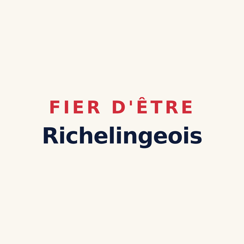 Tasse « Fier d'être Richelingeois » — design pour Richeling
