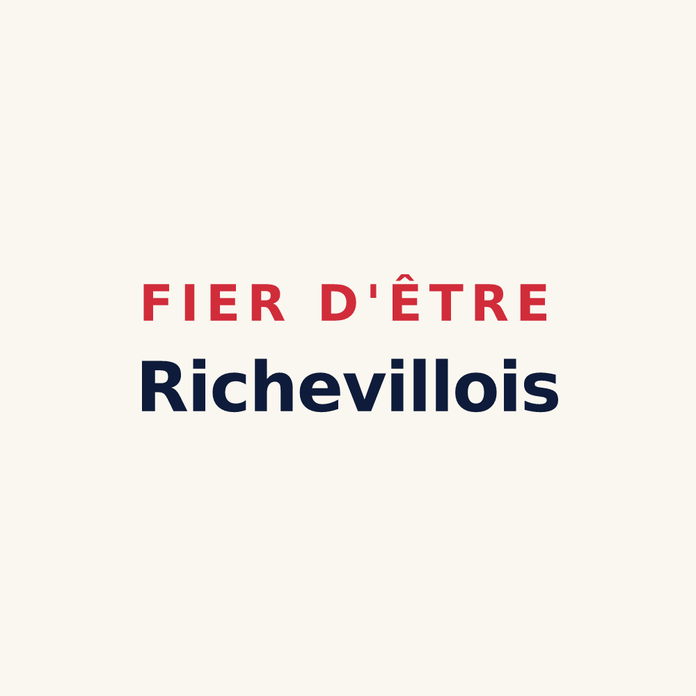 Tasse « Fier d'être Richevillois » — design pour Richeville