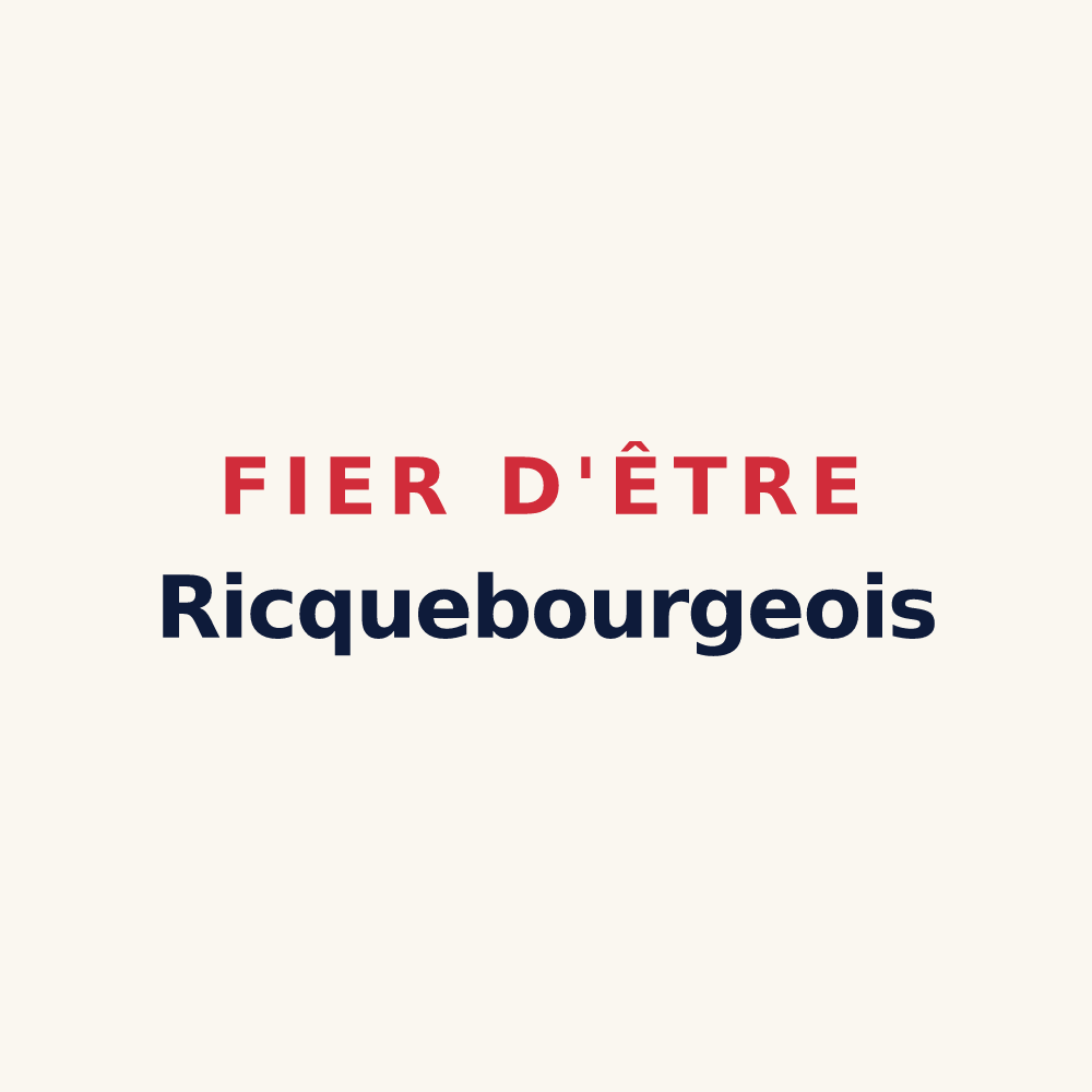 Tasse « Fier d'être Ricquebourgeois » — design pour Ricquebourg