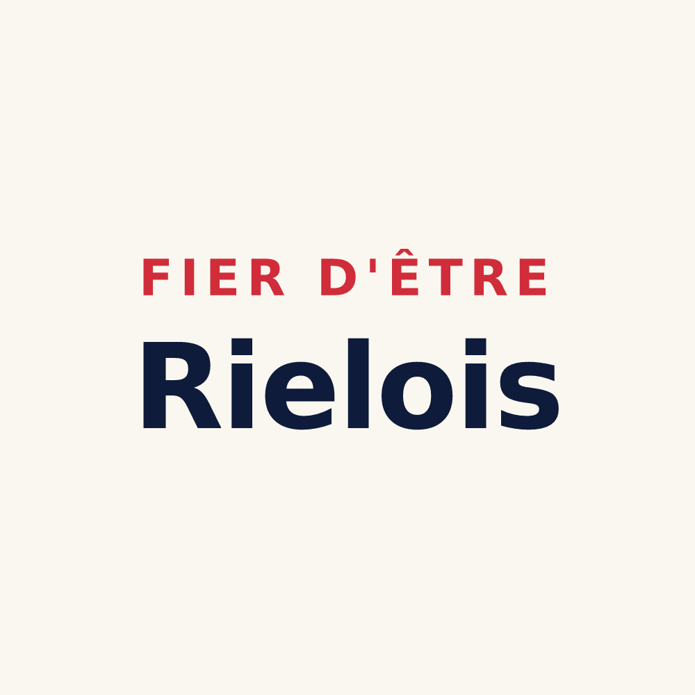 Tasse « Fier d'être Rielois » — design pour Riel-les-Eaux