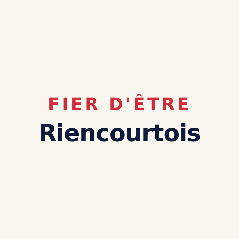 Tasse « Fier d'être Riencourtois » — design pour Riencourt-lès-Cagnicourt