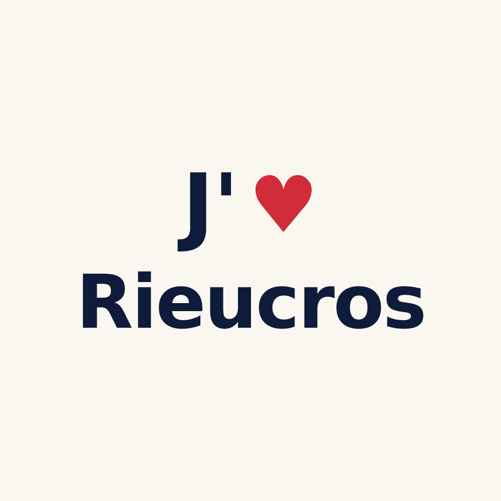 Tasse personnalisée Rieucros — design J'aime Rieucros