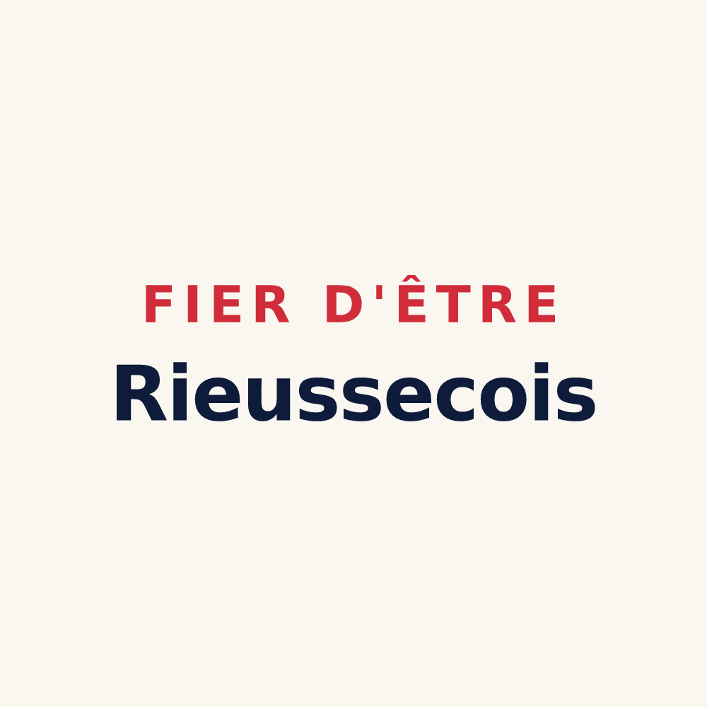 Tasse « Fier d'être Rieussecois » — design pour Rieussec