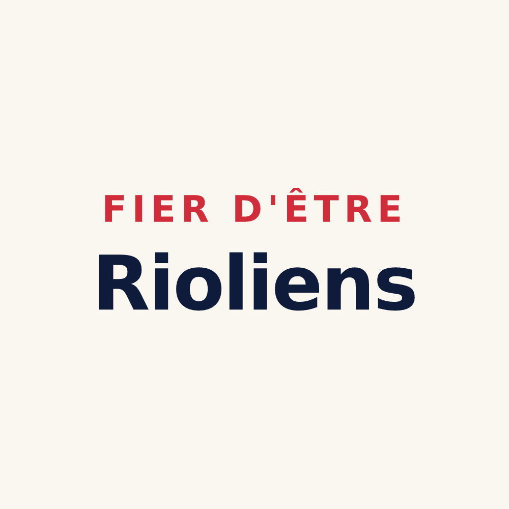 Tasse « Fier d'être Rioliens » — design pour Rieux