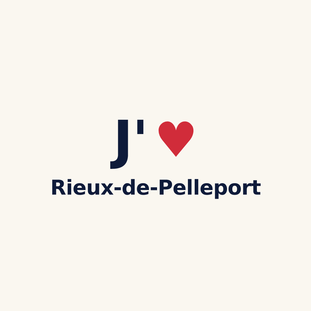 Tasse personnalisée Rieux-de-Pelleport — design J'aime Rieux-de-Pelleport