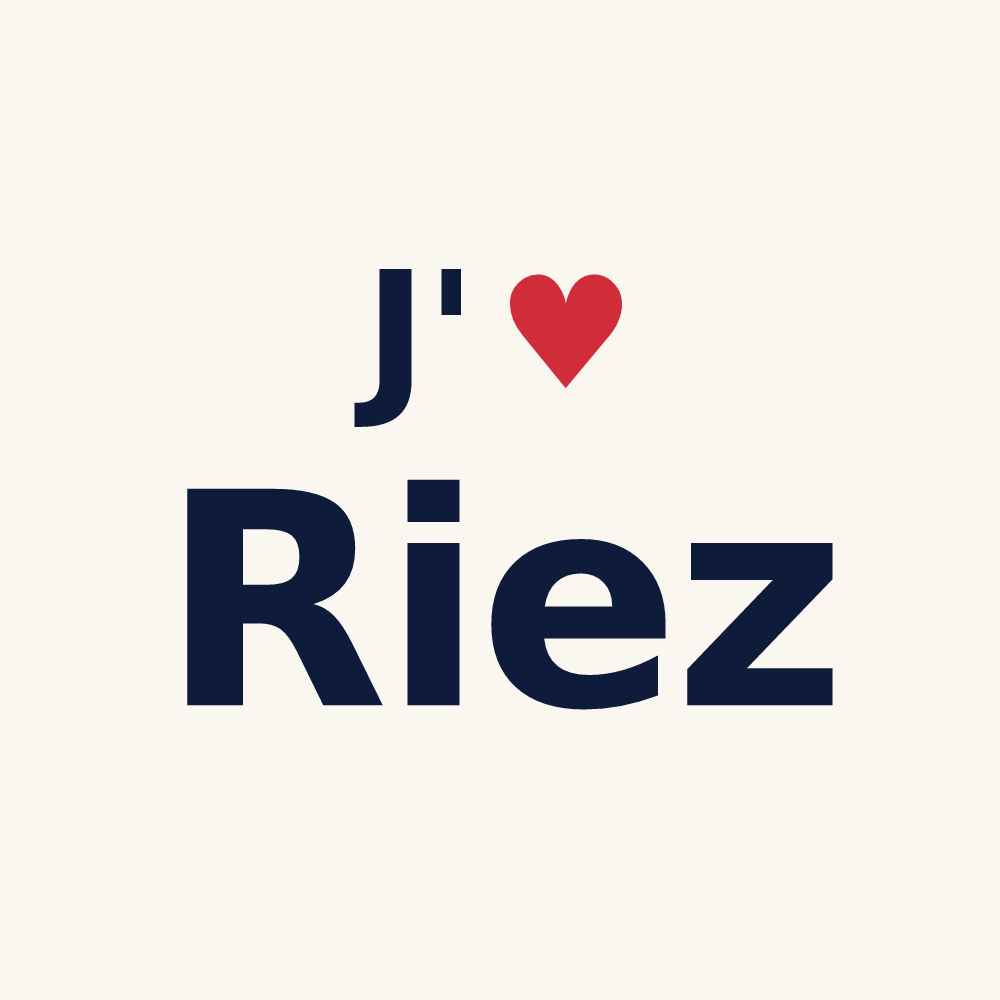 Tasse personnalisée Riez — design J'aime Riez
