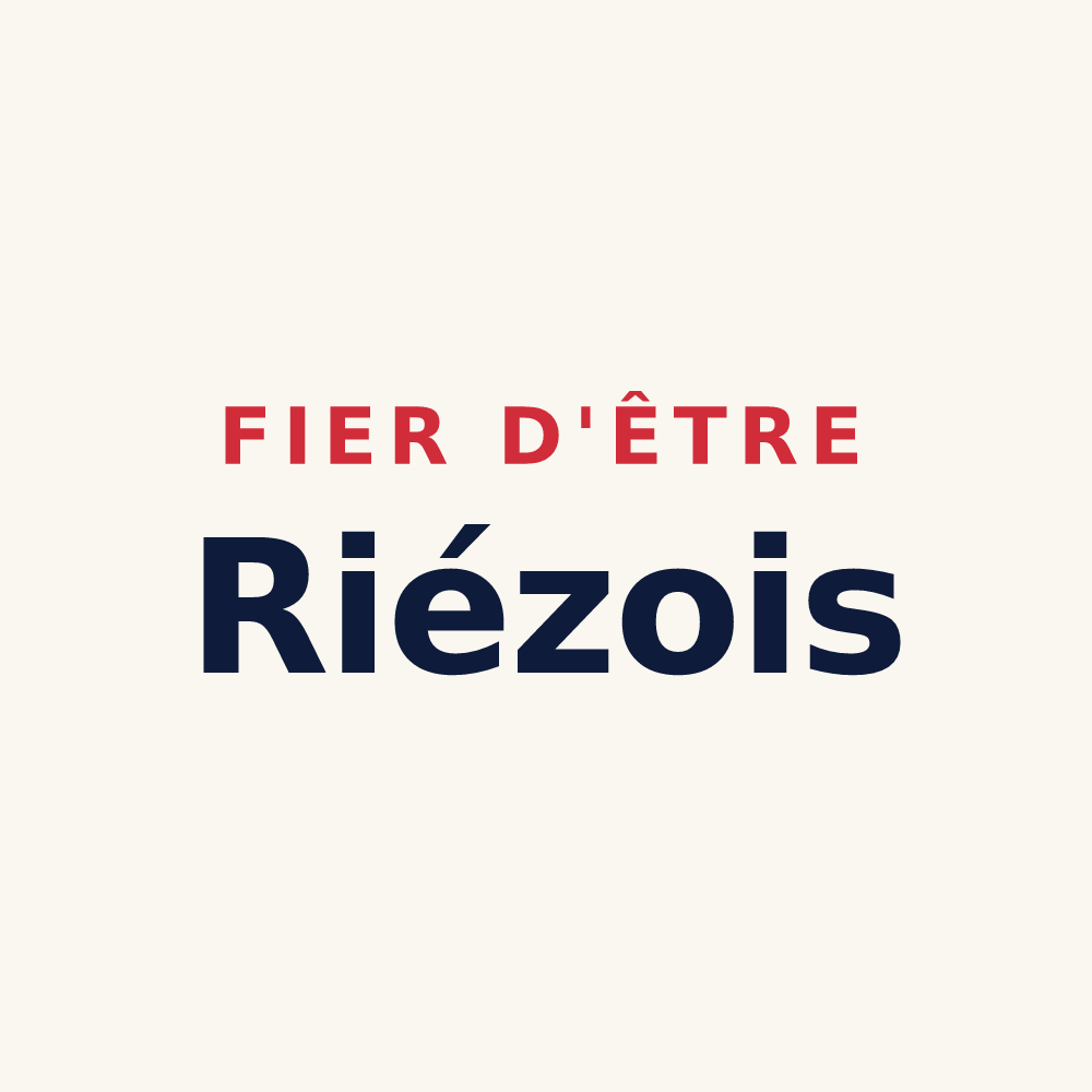 Tasse « Fier d'être Riézois » — design pour Riez