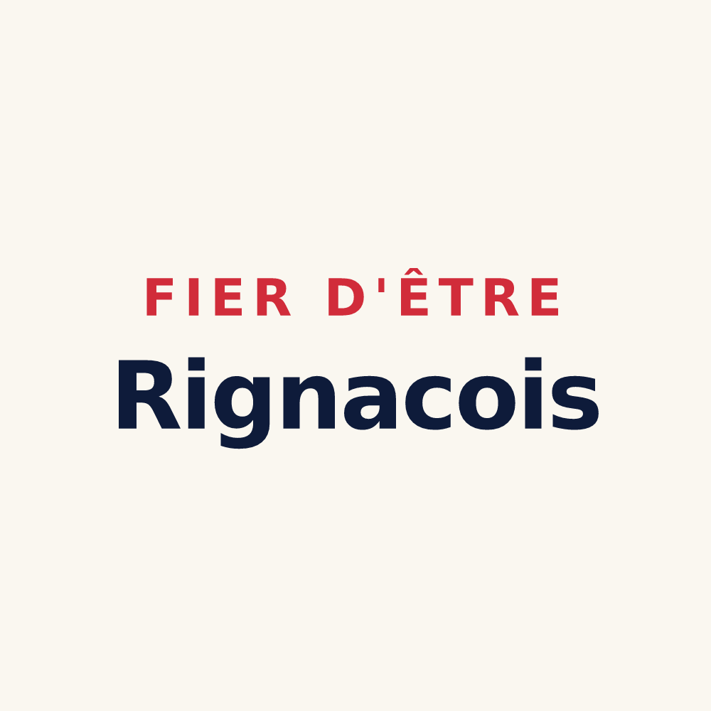 Tasse « Fier d'être Rignacois » — design pour Rignac