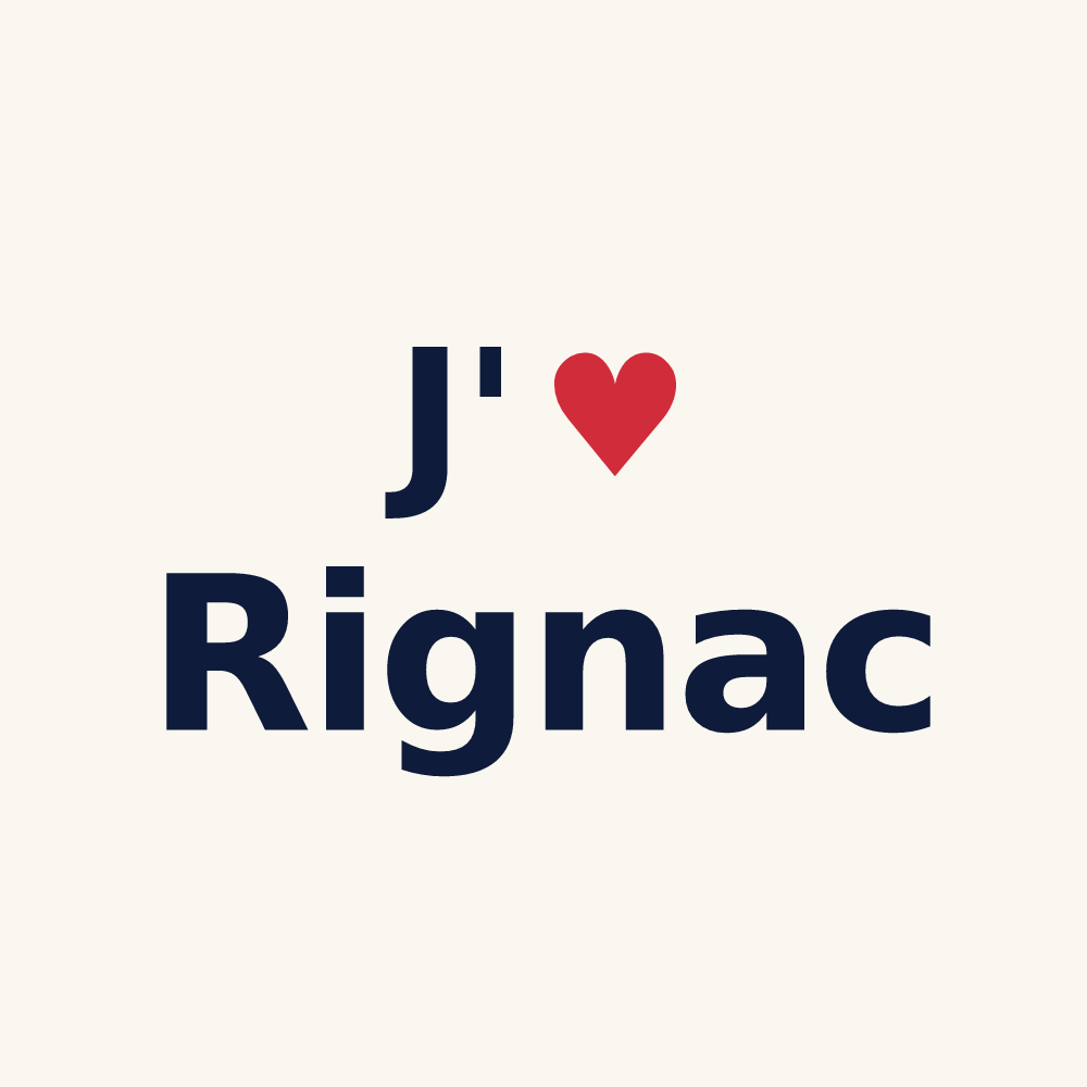 Tasse personnalisée Rignac — design J'aime Rignac