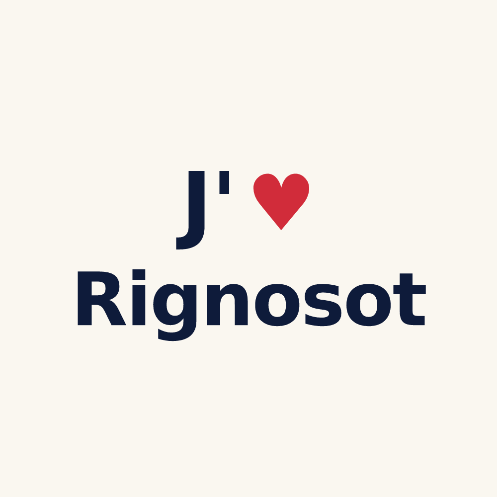 Tasse personnalisée Rignosot — design J'aime Rignosot