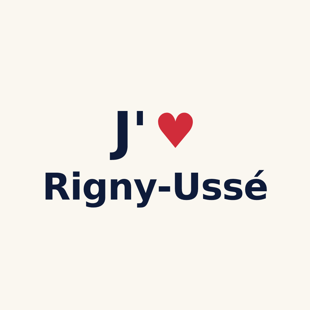 Tasse personnalisée Rigny-Ussé — design J'aime Rigny-Ussé