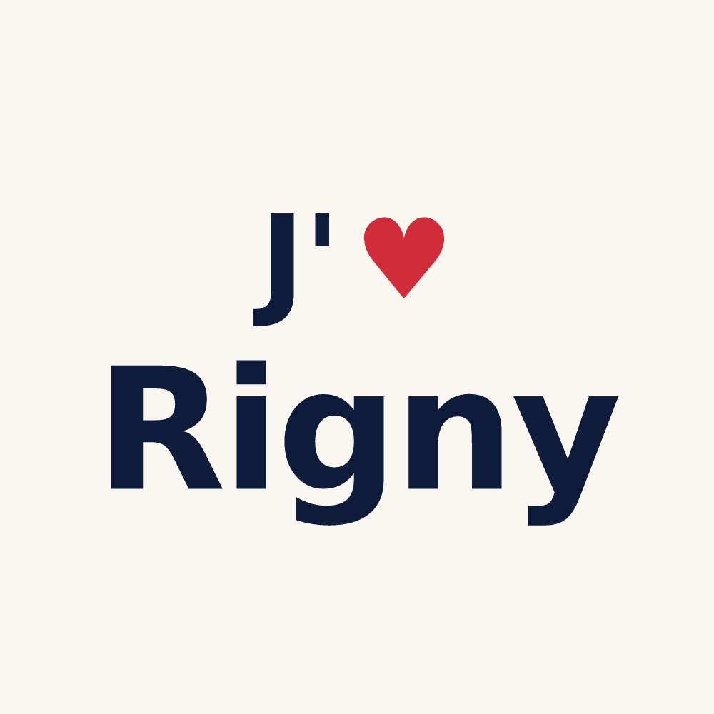 Tasse personnalisée Rigny — design J'aime Rigny