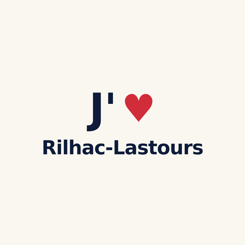 Tasse personnalisée Rilhac-Lastours — design J'aime Rilhac-Lastours