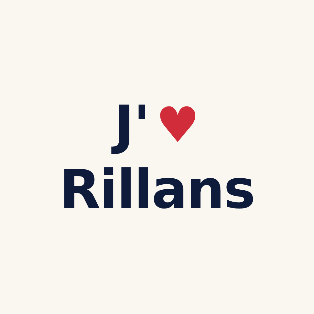 Tasse personnalisée Rillans — design J'aime Rillans