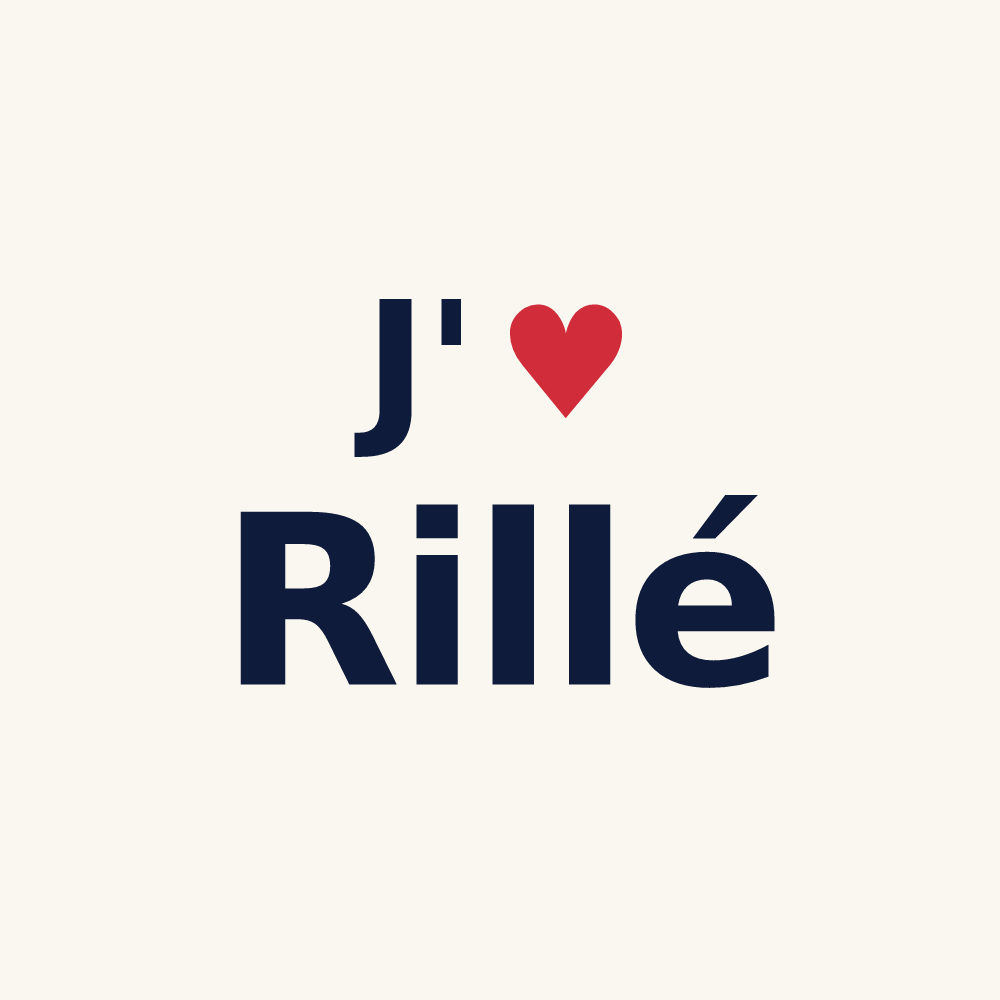 Tasse personnalisée Rillé — design J'aime Rillé