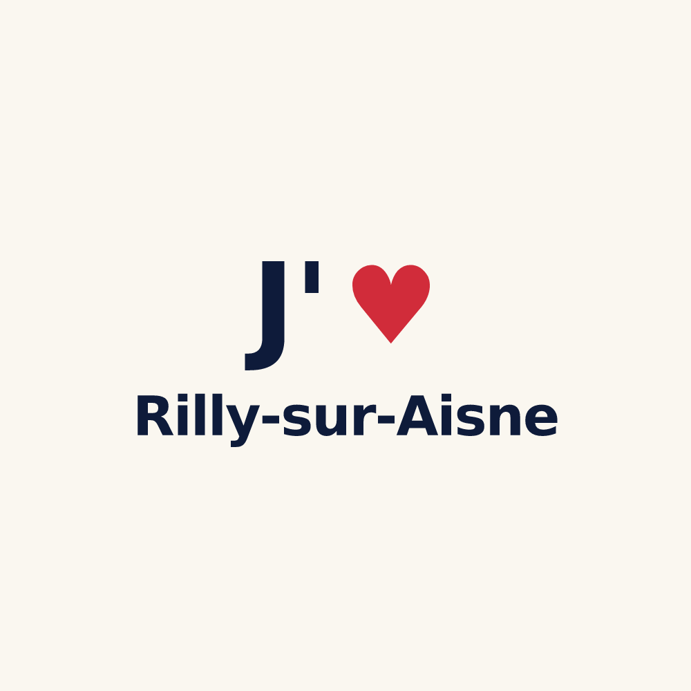 Tasse personnalisée Rilly-sur-Aisne — design J'aime Rilly-sur-Aisne