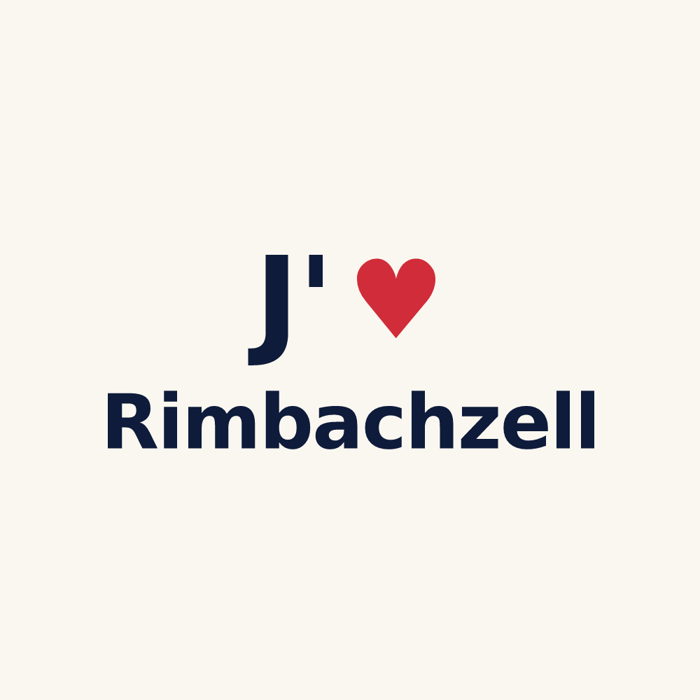 Tasse personnalisée Rimbachzell — design J'aime Rimbachzell