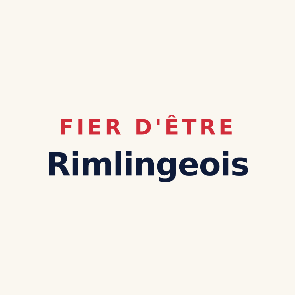 Tasse « Fier d'être Rimlingeois » — design pour Rimling