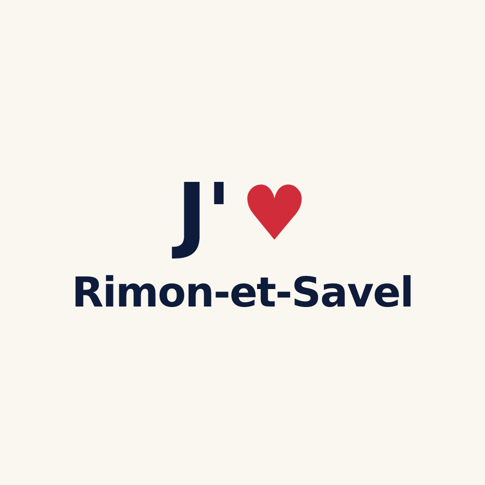 Tasse personnalisée Rimon-et-Savel — design « J'aime Rimon-et-Savel » imprimé sur la tasse